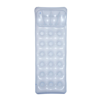 Dmuchany Materac plażowy Srebrny metalik 188x71cm BESTWAY + Zestaw naprawczy